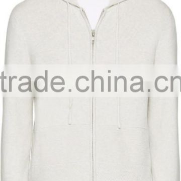 2016 Mens White Cashmere Cardigans Sweaters With Hood