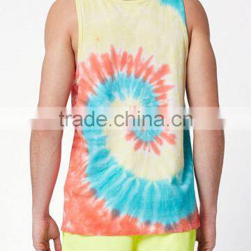 Tie-dyed Tank Top With Spinning Pattern photo-2