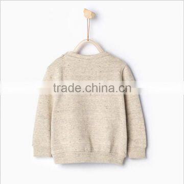 Custom Wholesale Kids Autumn Boys Clothes and Long Sleeve Cotton Children Hoodies Without Hood photo-3