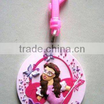 PVC id tag3D bag tag
