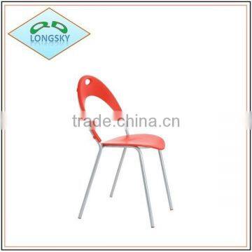 2015 Leisure Style Metal Frame Stacking Plastic Chair With Many Colours,colouful Plastic Chair photo-4