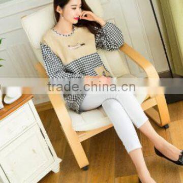 Home Long - Sleeved Home Outside the Custom - Made Cotton Gowns Adult Advertising Promotions Coffee Shop Manufacturers Wholesale photo-2