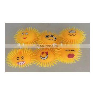 Light UP Emoji Puffer inflatable Ball toy