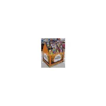 Corrugated Cardboard Display Shelf For Cosmetic Products Promotion