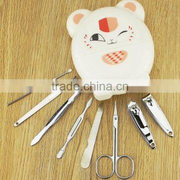 8pcs/Set Nail Clipper Kit Nail Care Pedicure Scissor Tweezer Knife Ear pick Utility Manicure Set Tools