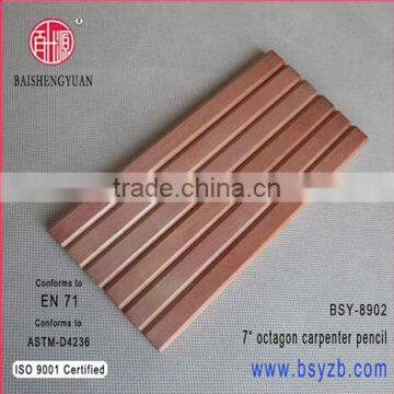 7 Cheap hexagonal color carpenter pencil With EN71 ASTM FSC Certificates ISO9001