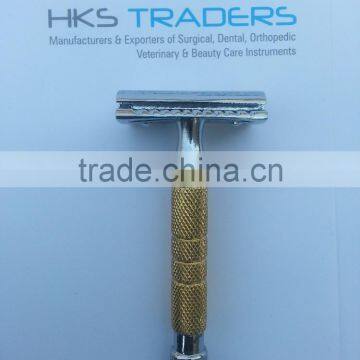 Gold handle Hks Safety Razor