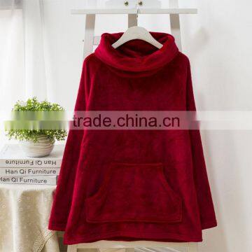 Top quality cheap 100% cotton hoodies blank for women red fashion