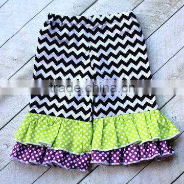 Chinese Wholesale Kids Pants With 100% Cotton Pants For Baby Girls Chevron Pants