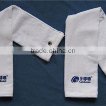 high quality soft custom white golf towel