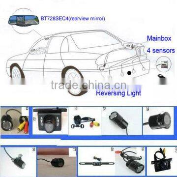 Wireless camera 3.5"TFT Bluetooth handsfree rearview mirror car kit