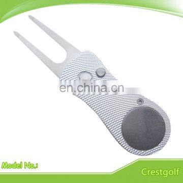 Custom Retractable Metal Golf Divot Repair Tool