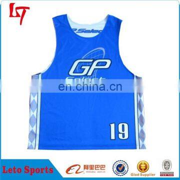 Factory price! Reversible Lacrosse MENS Scrimmage Training Vests Soccer Football Shirt