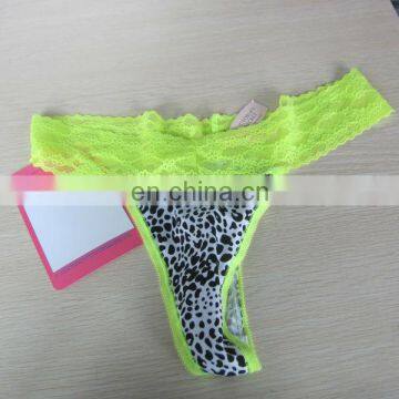 Lady's Sexy Printed Elastic Lace panty/G-string/underwear/lingrie