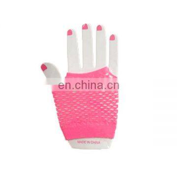 HEN-0039 wholesale Bride To Be Badge Hen Party pink mesh gloves