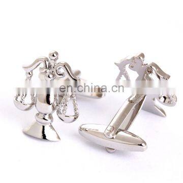 Delicate Libra Silver Cufflinks Luxury Mens Cufflinks Brand photo-3