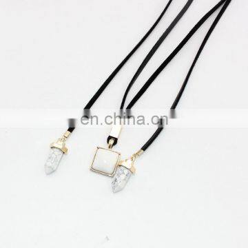 Black Faux Suede Choker Necklace