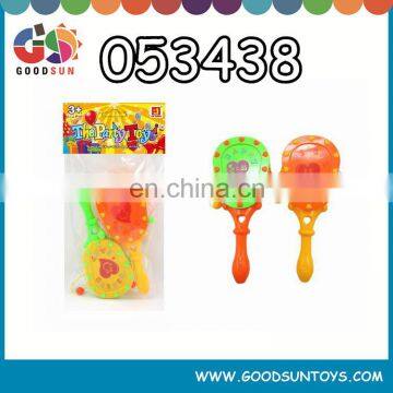 Promotional toy drum-shaped rattle with whistle