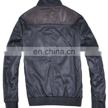 2017 Latest Fashion Mens Warm Cheap Leather Motorcycle Jacket photo-2