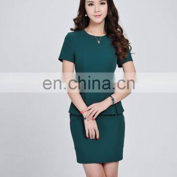 Anti-wrinkle Wholesale Polyester/rayon Manufacture Women Short Sleeve Church Suits photo-2