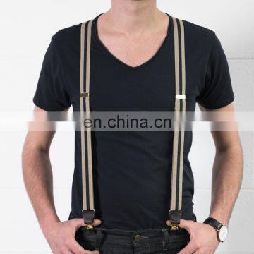 High quality customized mens braces suspenders elastic suspenders