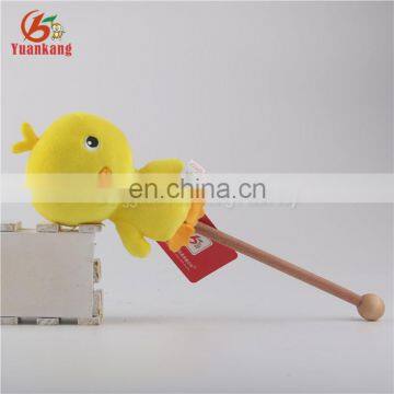 Innovative15cm little yellow stuffed chicken plush stick toy