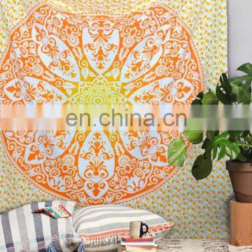 Indian Hippie Mandala Tapestry, Bed cover hippy wall hanging Bohemian Bed Sheet Bed Spread Throw Cotton Handmade Beach Cover Art