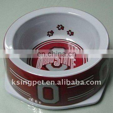 America Baseball Melamine Pet Feeder