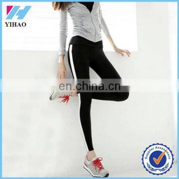 Trade Assurance 2015 Yihao Women Cotton Gym Black Yoga Sweat Wear Leggings for Women