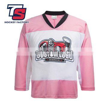 pink ice hockey jersey