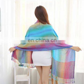 New Minority Style Summer Cotton Flax Paisley Jacquard Decoration Scarf for Girl photo-3