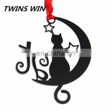 Factory price wholesale school supplies stationery china 2018 trending hot different black metal animal shapes of bookmarks