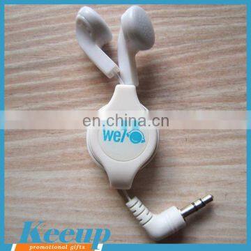 China Wholesale Portable Retractable Earphones Reel Cable for Mobile