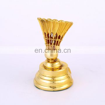 2016 The golden Memorial badminton trophy China manufactory with high quality