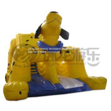 Commercial Outdoor inflatable castle with slide/ inflatable bouncer slide combo for kids