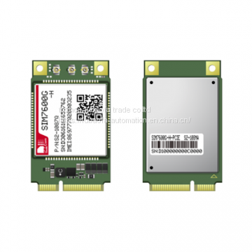 SIM7600G-H-PCIE Multi-band LTE-FDD/LTE-TDD/HSPA+/UMTS/EDGE/GPRS/GSM Module, SIM7600G-H (LCC) with PCIE adapter board