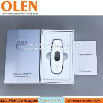 2020 OLEN OLEN portable skin moisture detector for personal skin oil moisture test Home use skin moisture checker for personal skin detect