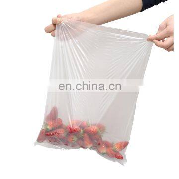 S M L size customized bag for fruits vegetable bread Food Packaging Clear biodegradable PLA Plastic Bag On Roll