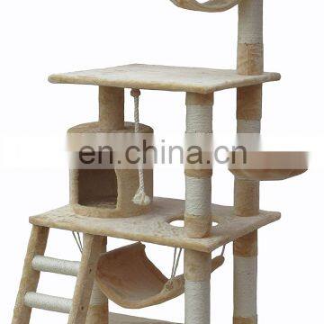 High Quality Cat Tree for Big Cats Solid Wood Cat Climbing Frame Cat House Tree photo-5