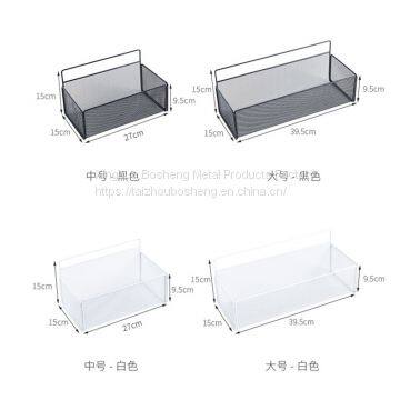 Simple Style Bathroom Hanging Shelf Metal Bathroom Storage Wall Mounted photo-4