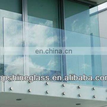 Tempered Glass Frameless Balcony Balustrade Railing System photo-2