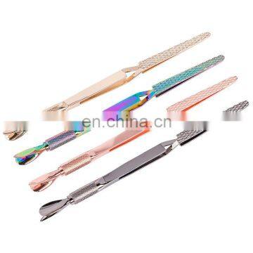 Nail Art Shaping Tweezers Tool Crystal Phototherapy Extended Nail Shaping Clip Stainless Steel Cuticle Remover Manicure Tool