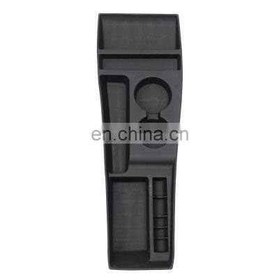 Silicone Black Car Center Console Storage Box for Tesla Model X / S 2012 2013 2014 2015 2016 2017 2018 Carbon Style Wooden Style