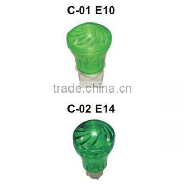 Cabochons turbo cover for E14 Amusement turbo light bulb