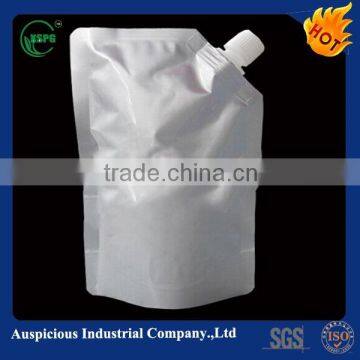 Liquid packaging plastic laundry spout bag