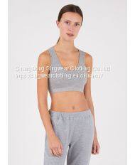 Ladies' santoni seamless knit quick dry & wicking cross back high support sports bra.