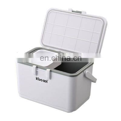 8L Outdoor Camping Picnic Portable Ice Box Custom Logo 8 Beer Cans Plastic small Cooler Box