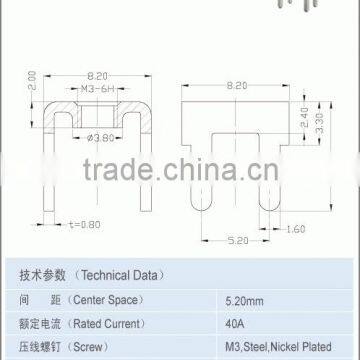 7.40mmTerminal Accessory Brass Terminal Rated Current 40A photo-2
