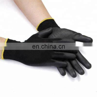 En388 4131 White Black Guantes de Trabajo Palm Coated Nylon PU Gloves Polyurethane Palm Fit Safety Glove Work Gloves photo-4