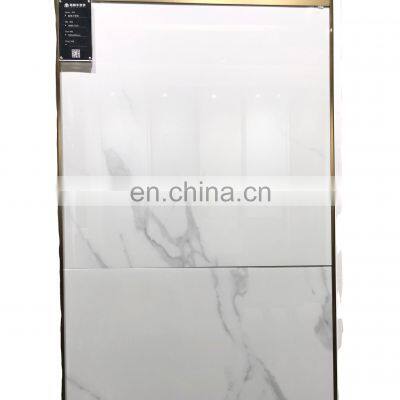 Stock Tiles 600*600 Carrara caracata White Polished Porcelain tiles Glazed Marble floor tiles